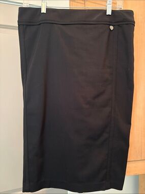 Twin-Set Black Pencil Skirt with Heart Detail